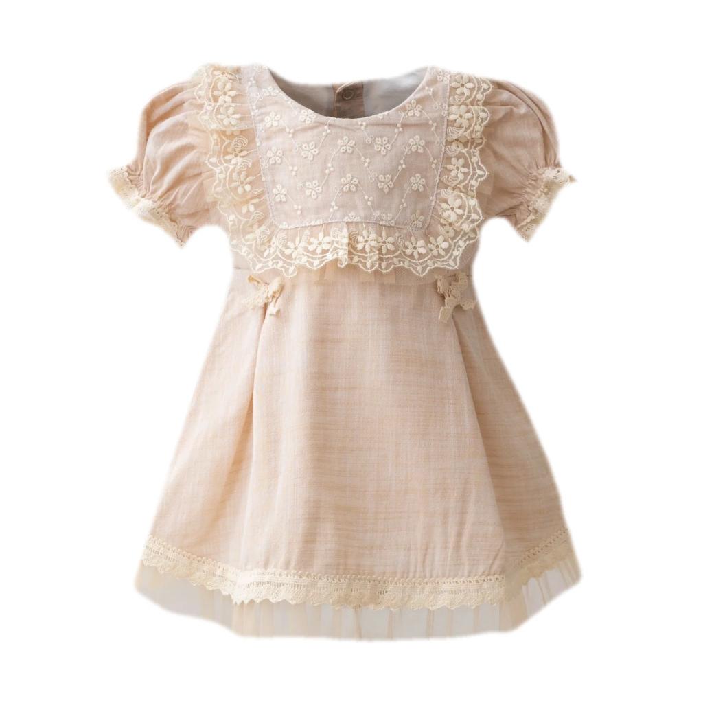 MiniBorn baby China 8682472266775 Mi3264-B Lace Dress( 6-24 months)