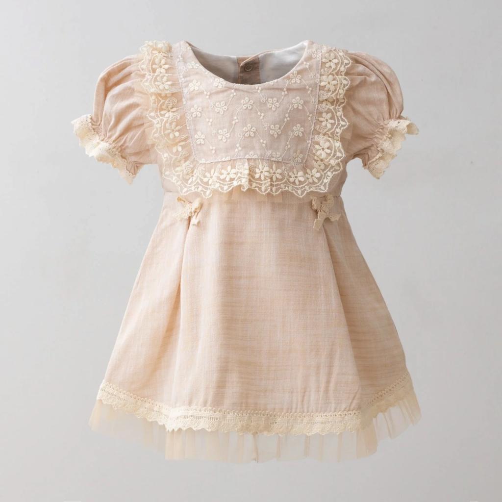 MiniBorn baby China 8682472266775 Mi3264-Be Lace Dress( 6-24 months)