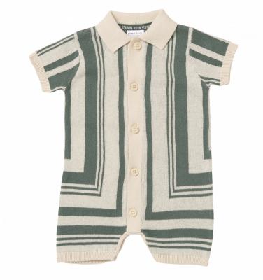 Norn Studio H13856INF * NSH13856A Geometric True Knit Romper (9-24 months)