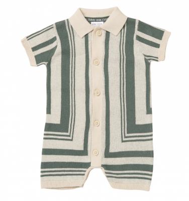 NSH13856  Geometric True Knit Romper ( 0-9 months)