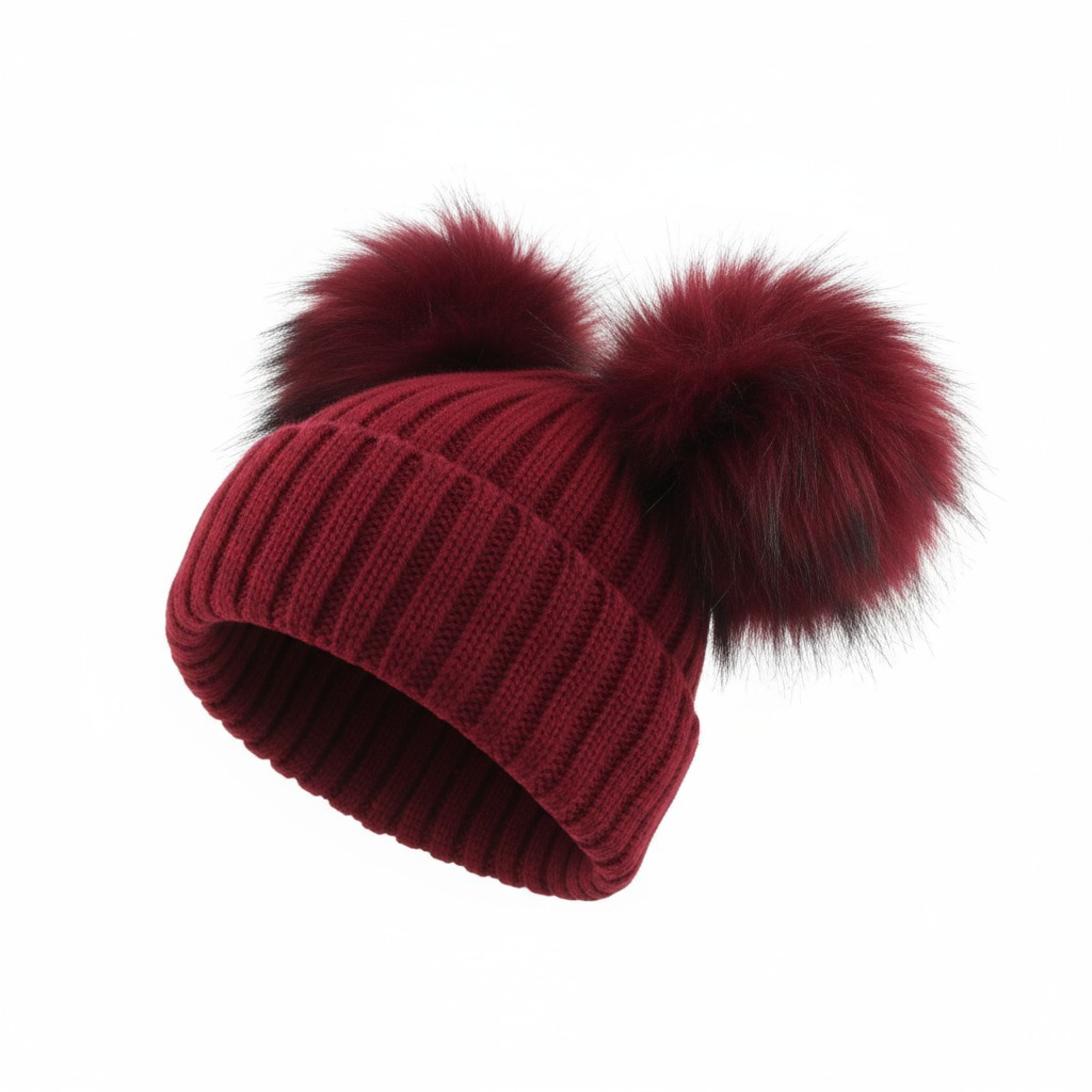 My Little Chick BW-0503-0332S-XL  NT0332R Red Double Pom Pom Hat (Choose)