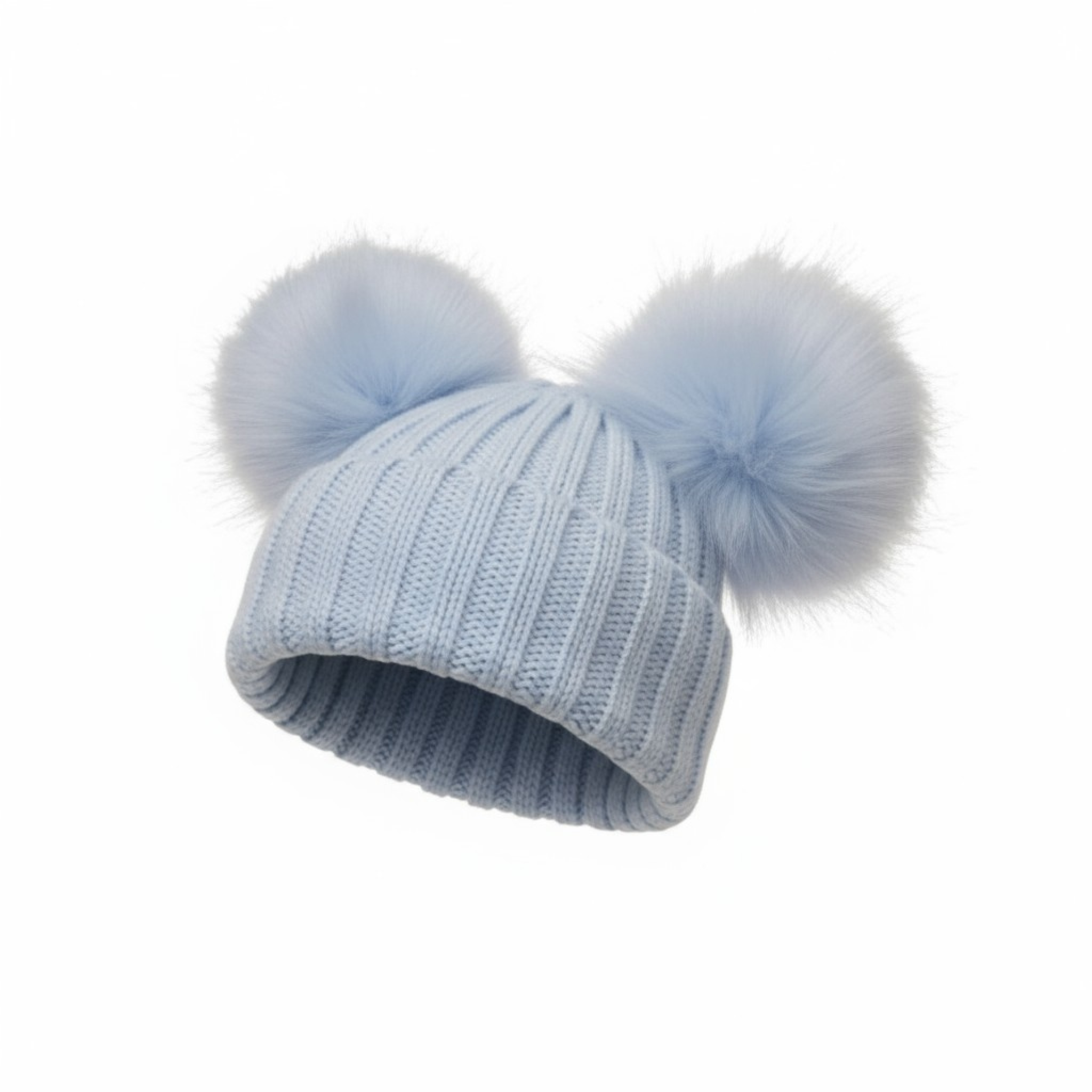 My Little Chick BW-0503-0332S-M  NT0332S Sky Double Pom Pom Hat (Choose)