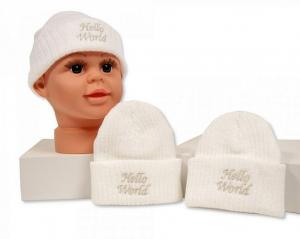 NT0503-0450  "Hello World" Hat  (0-3 months)