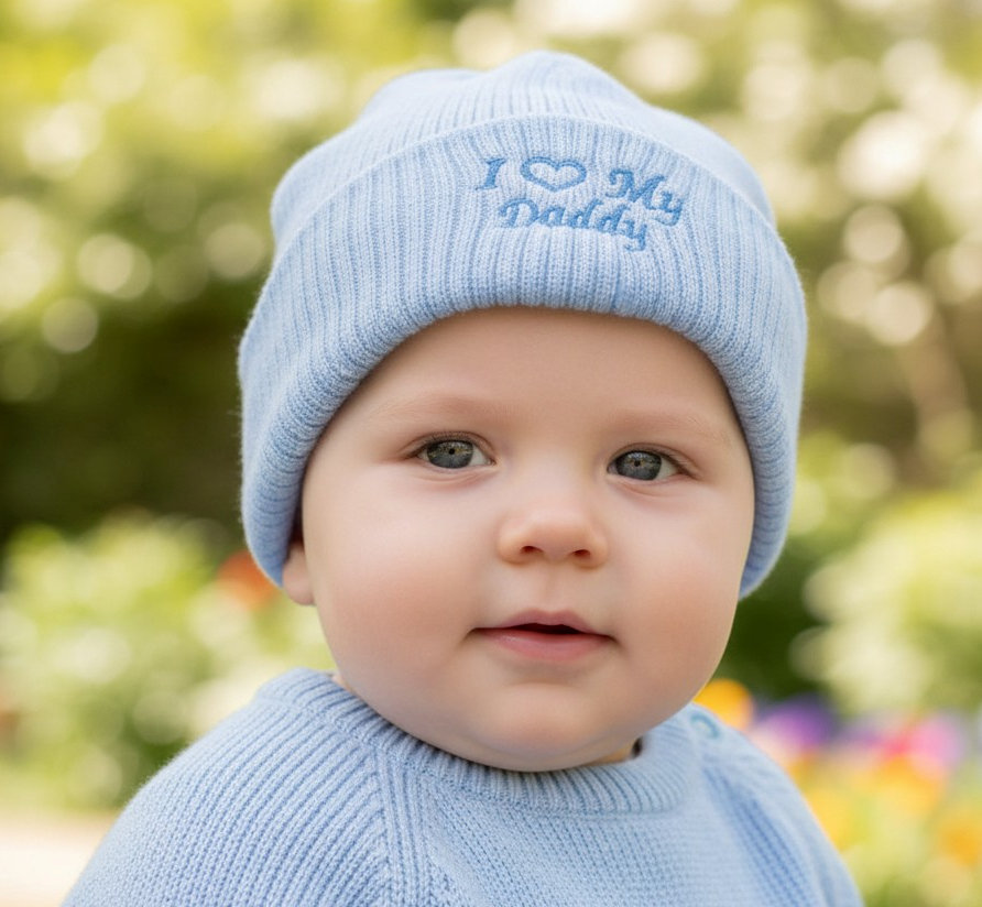 Nursery Time BW-0503-0448 503532060448 3 NT0503-0448 "I love my Daddy" hat(0-3 months)