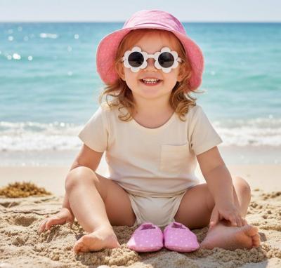 NT0503-0643P  Dotty Hat UPF 50+, Sunglasses UV400 & Shoes  (6-18m)