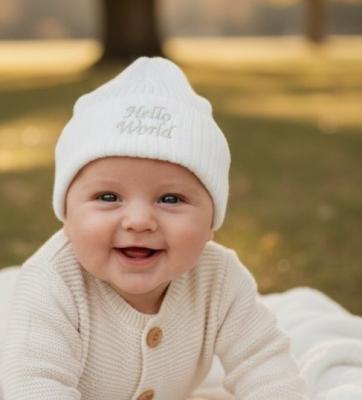 NT0503-0450  "Hello World" Hat  (0-3 months)