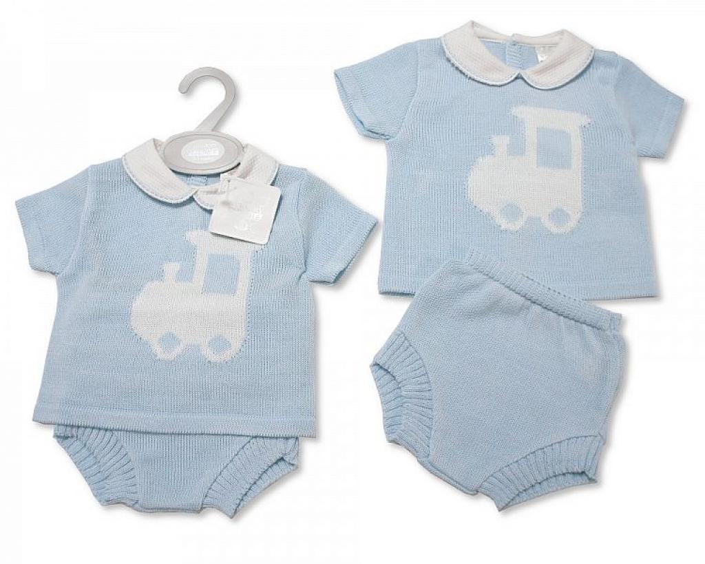 Nursery Time Bw-10-074 5035320100746 NT10-074 Knitted "Train" Two Piece(NB - 9m)