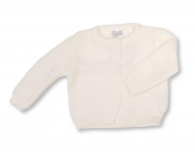 Nursery Time Bw-10-1000W/24  NT10-1000W-24 White Knit Cardigan (9-24 months)