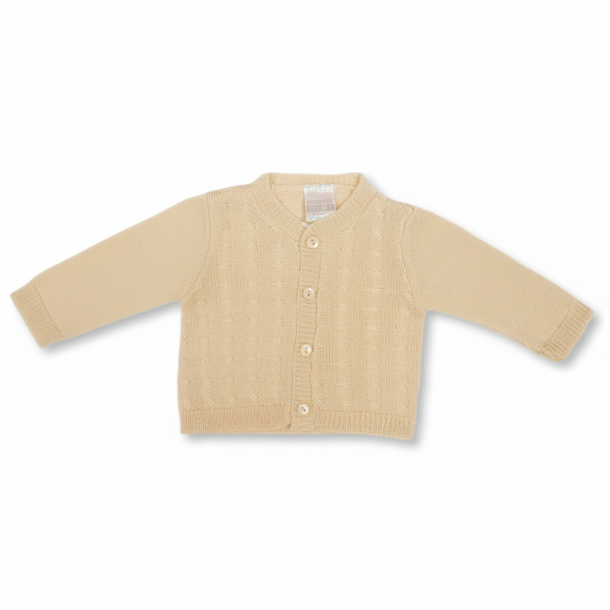 Nursery Time Bw-10-1001S 5035320700014 NT10-1001T Taupe Cable Knit Cardigan (NB-9 months)