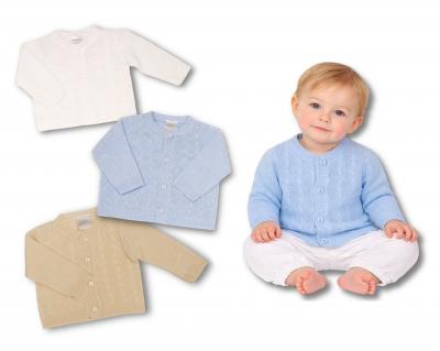 Nursery Time Bw-10-1001S/24  NT10-1001S-24 Sky Cable Knit Cardigan (9-24 months)