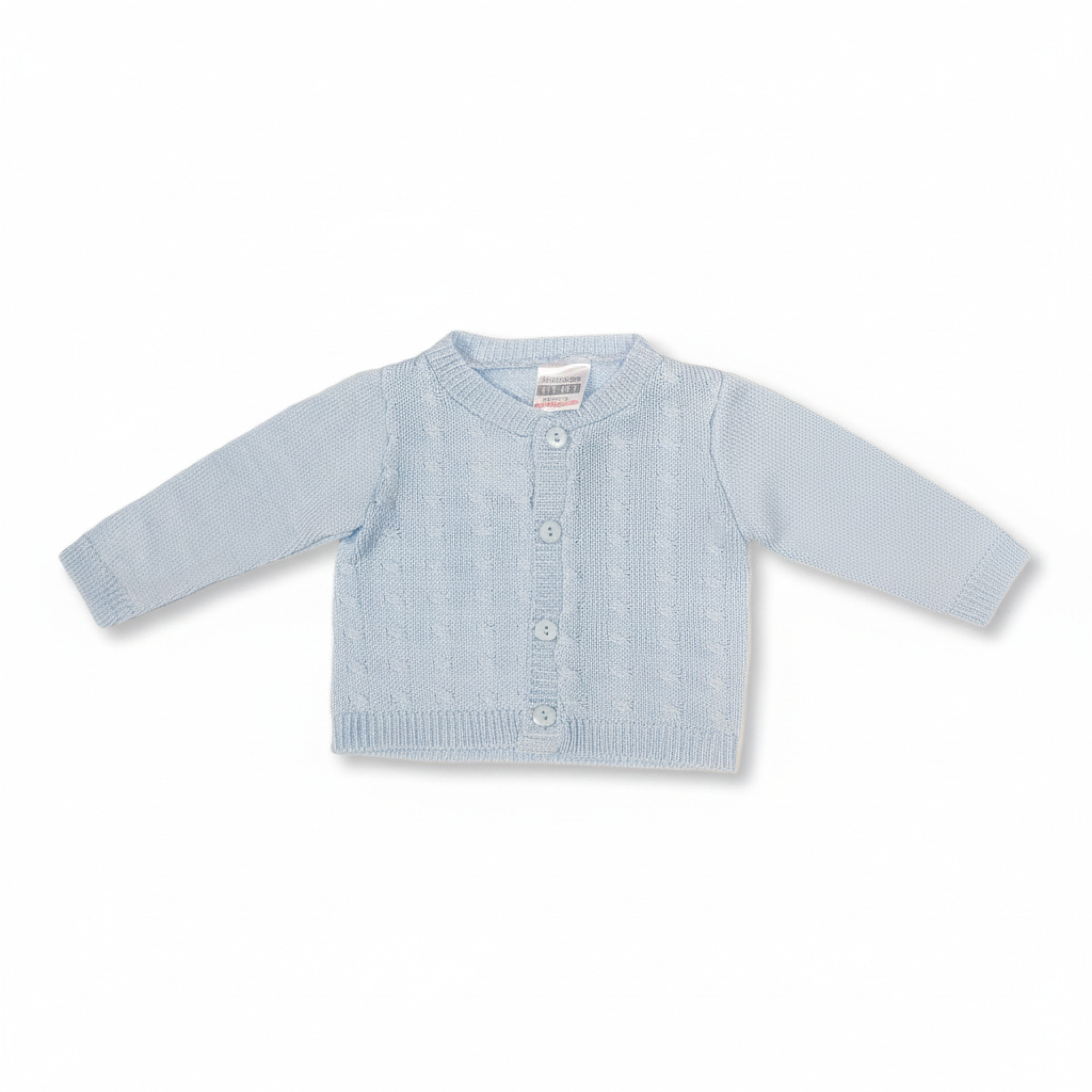 Nursery Time Bw-10-1001S 5035320600017 NT10-1001S Sky Cable Knit Cardigan (NB-9 months)