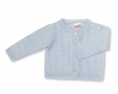 Nursery Time Bw-10-1001S 5035320600017 NT10-1001S Sky Cable Knit Cardigan (NB-9 months)