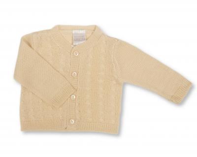 Nursery Time Bw-10-1001T/24  NT10-1001T-24 Taupe Cable Knit Cardigan (9-24 months)