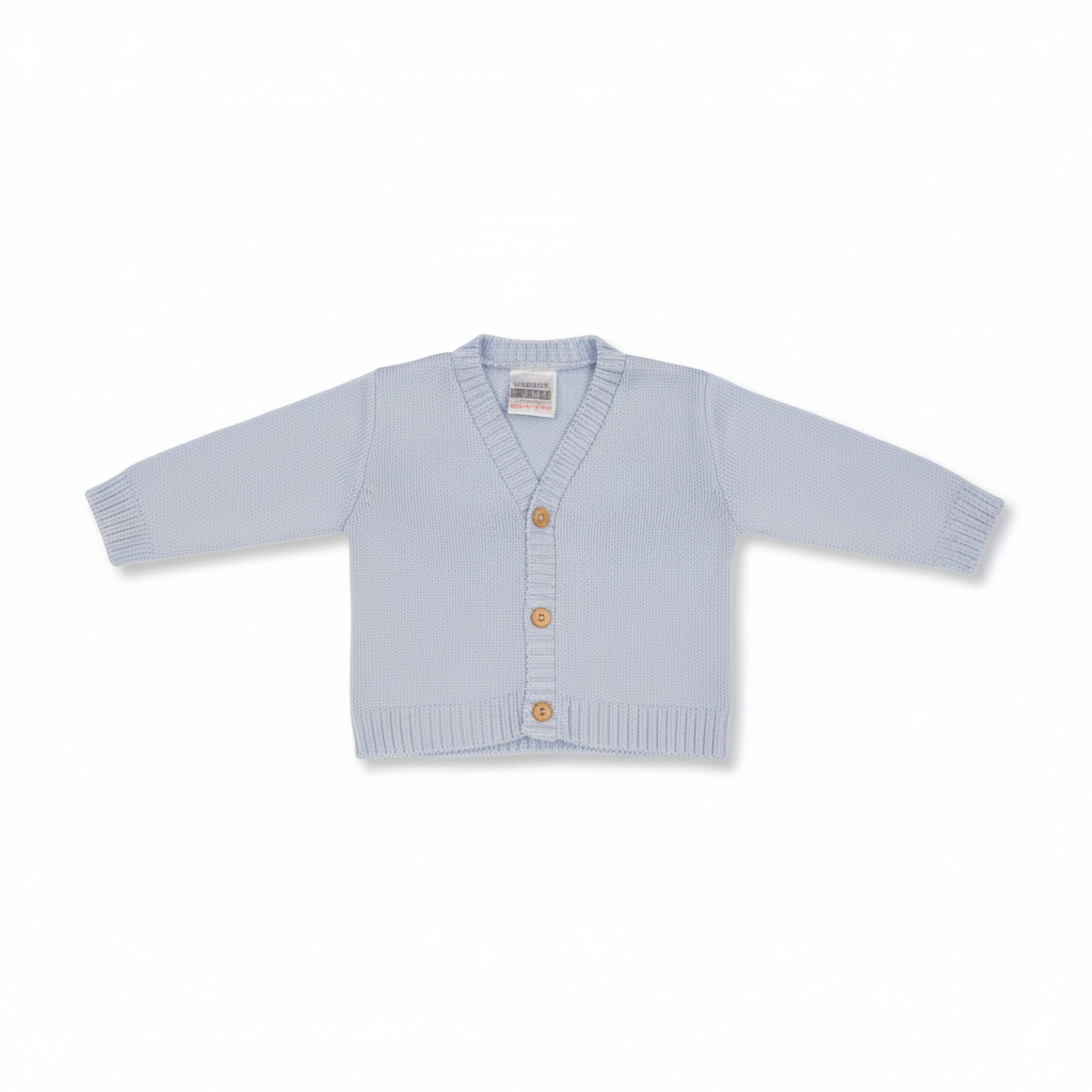 Nursery Time Bw-10-1002S 5035320600024 NT10-1002S Sky Knit V-Neck Cardigan (NB-9 months)
