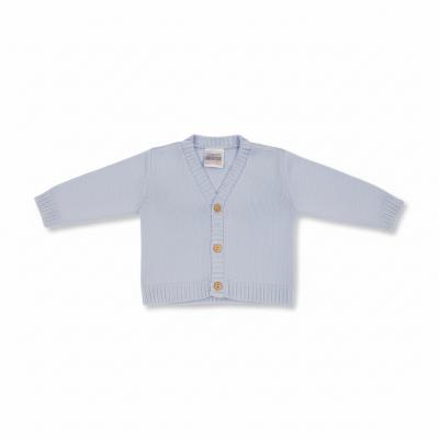 Nursery Time Bw-10-1002S 5035320600024 NT10-1002S Sky Knit V-Neck Cardigan (NB-9 months)