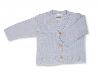 Nursery Time Bw-10-1002S 5035320600024 NT10-1002S Sky Knit V-Neck Cardigan (NB-9 months)