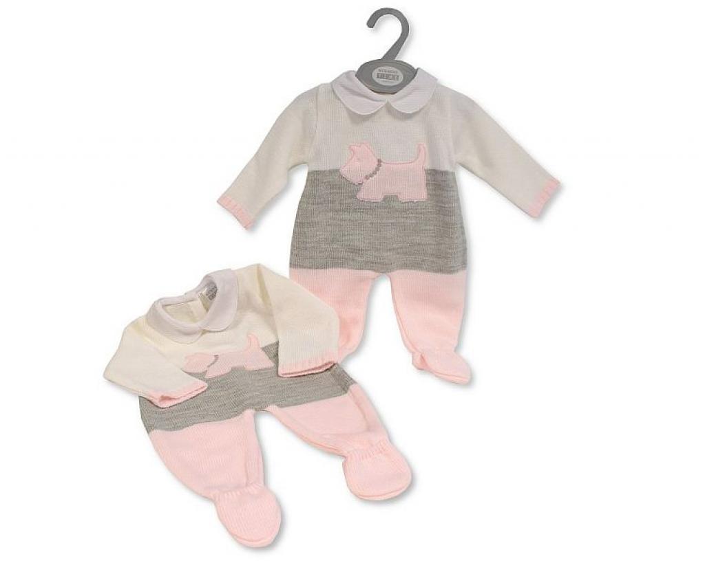 Nursery Time 10-1184 5035320011844 NT10-1184 Knitted "Dog" All in One (Nb-9 months)