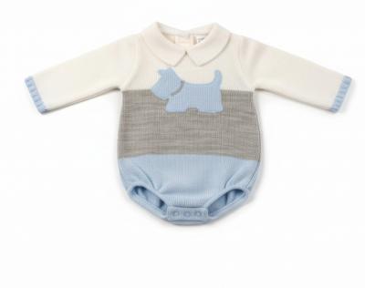 Nursery Time 10-1185 5035320011851 NT10-1185 Knitted "Dog" Romper (Nb-6 months)