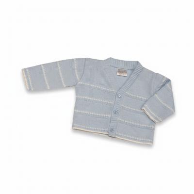 Nursery Time Bw-10-177 503532060177 9 NT10-177-S Sky Stripe Cardigan (9-24 months)