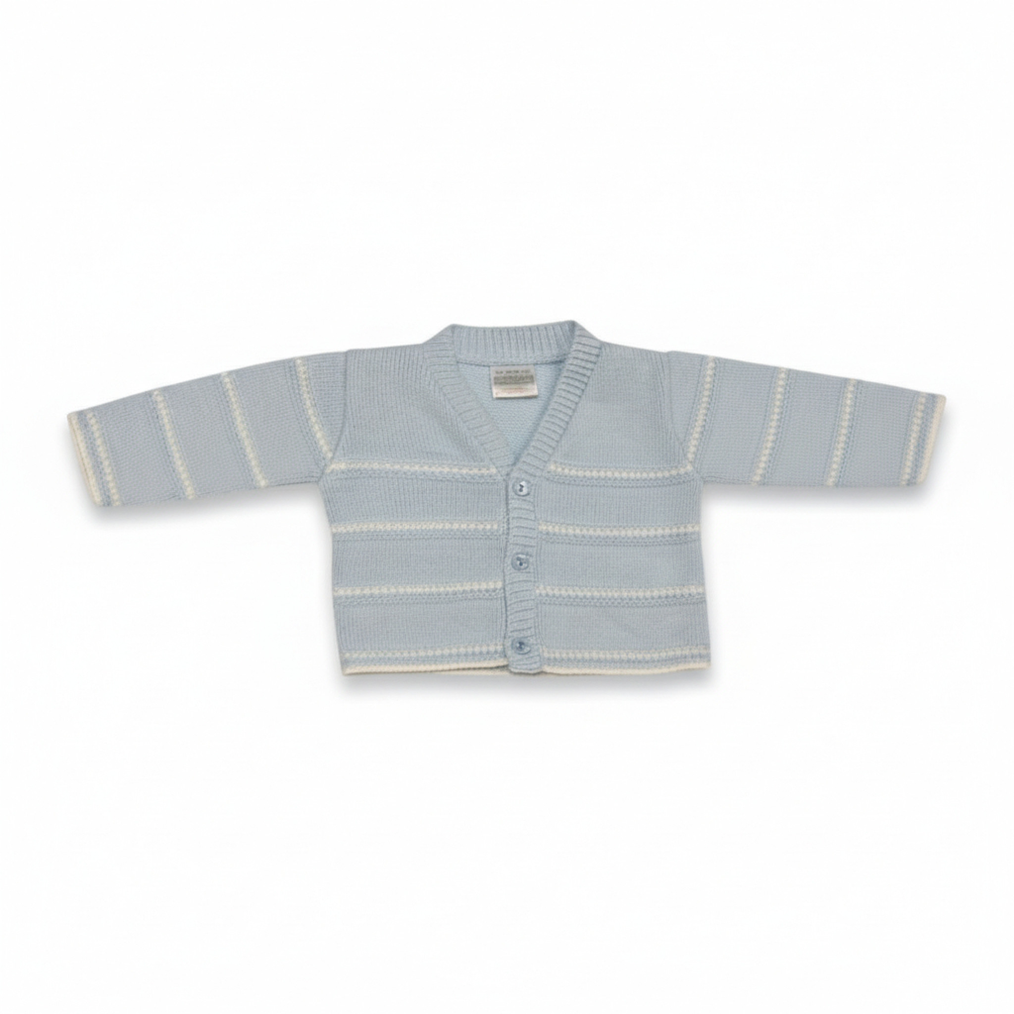 Nursery Time Bw-10-177 503532060177 9 NT10-177-S Sky Stripe Cardigan (9-24 months)