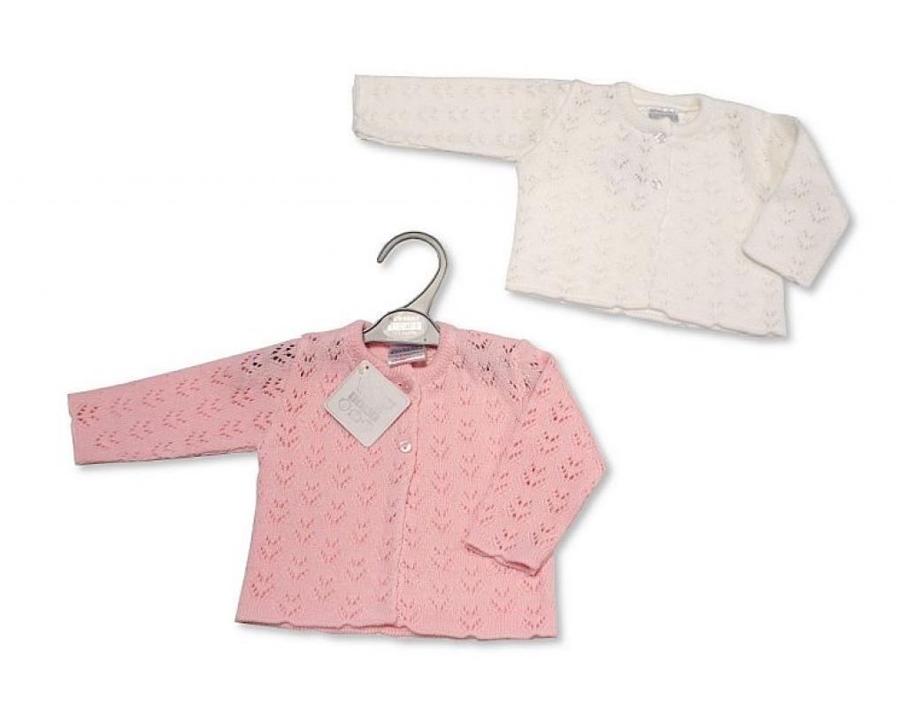 Nursery Time Bw-10-183 503532010183 5 NT10-183W White Fancy knit Cardigan (9 - 24 months)