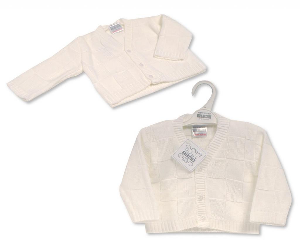 Nursery Time Bw-10-189 5035320101897 NT10-189W White Cardigan (9-24 months)