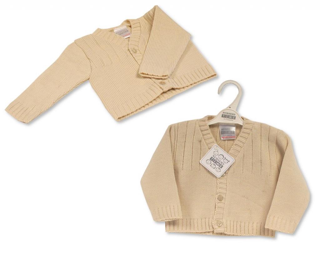 Nursery Time Bw-10-191 5035320101917 NT10-191T Taupe Cardigan (9-24 months)