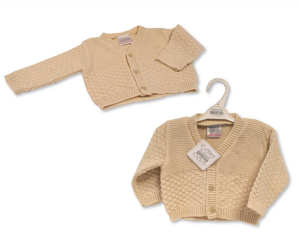 Nursery Time Bw-10-192 503532010192 7 NT10-192T Taupe Cardigan ( 9-24 months)