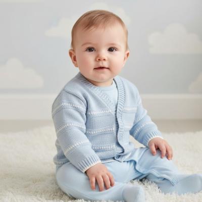 NT10-577S  Sky Stripe Cardigan  (Newborn - 9m)