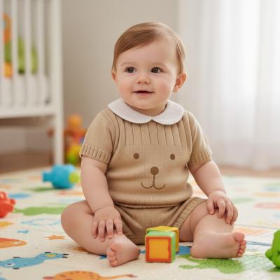 NT10-829-T  Knitted "Teddy" Shorts Set  (Nb-9 months)