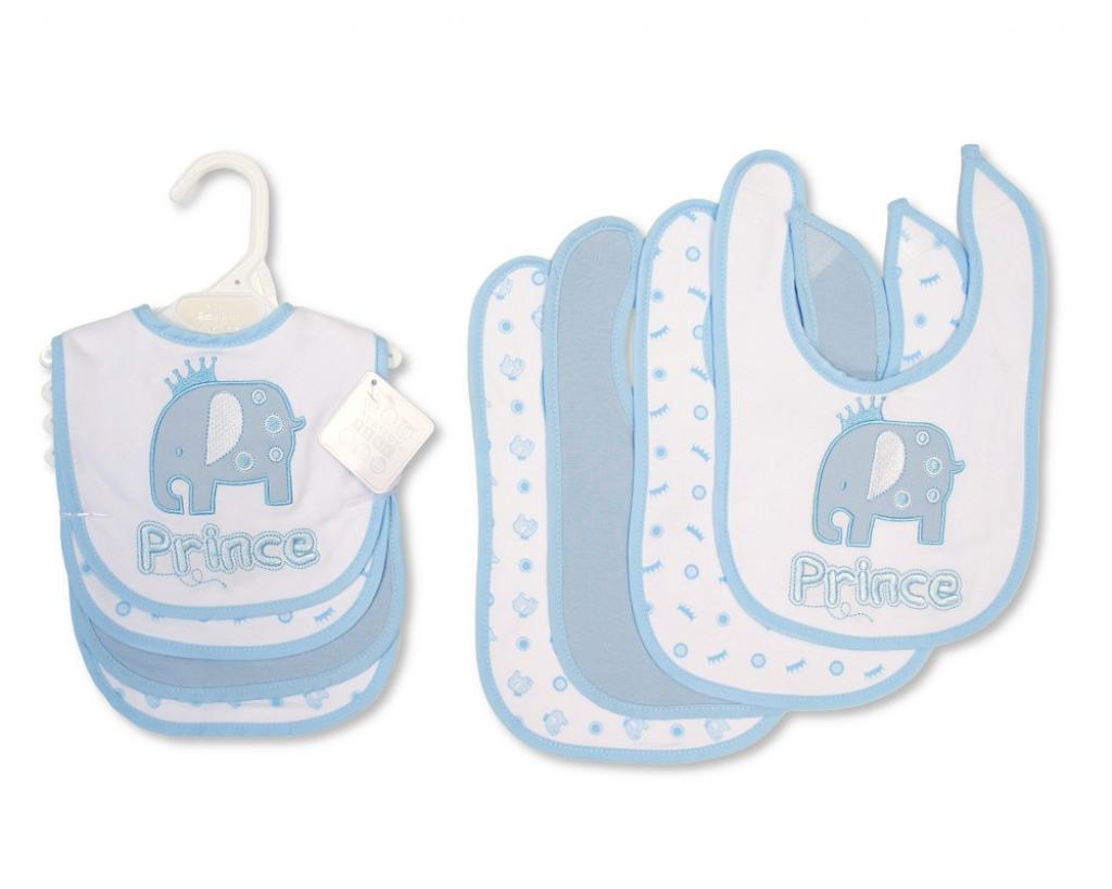 Nursery Time 104-748  NT104-748 Four pack Prince Bib