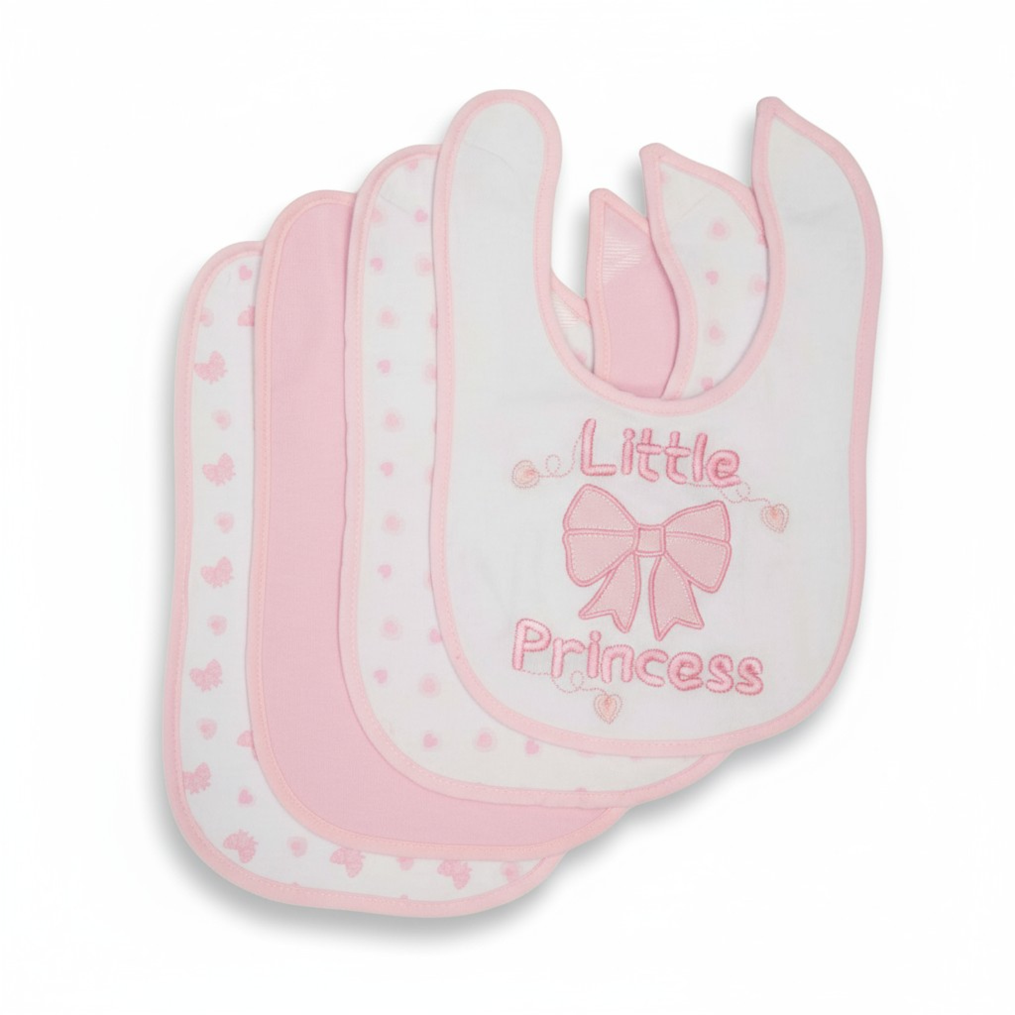 Nursery Time   NT104-749P Four Pack Princess bib