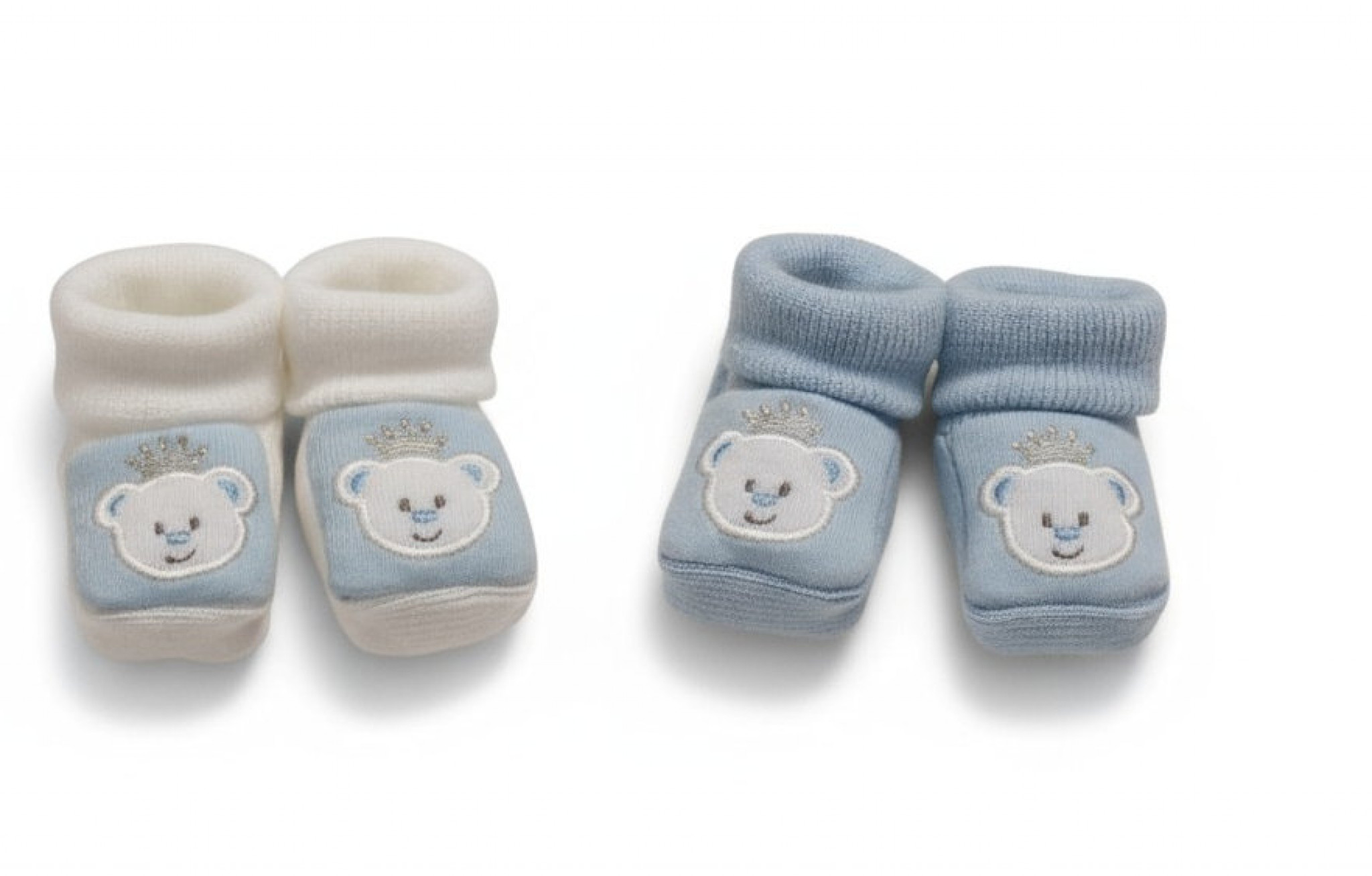 Nursery Time BSS-116-352 5035320163529 NT116-352-S "Prince Teddy" Booties