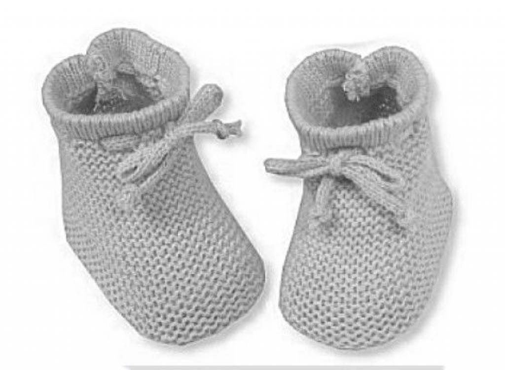 Nursery Time China 5035320163604 NT116-376 Knitted Booties with bow
