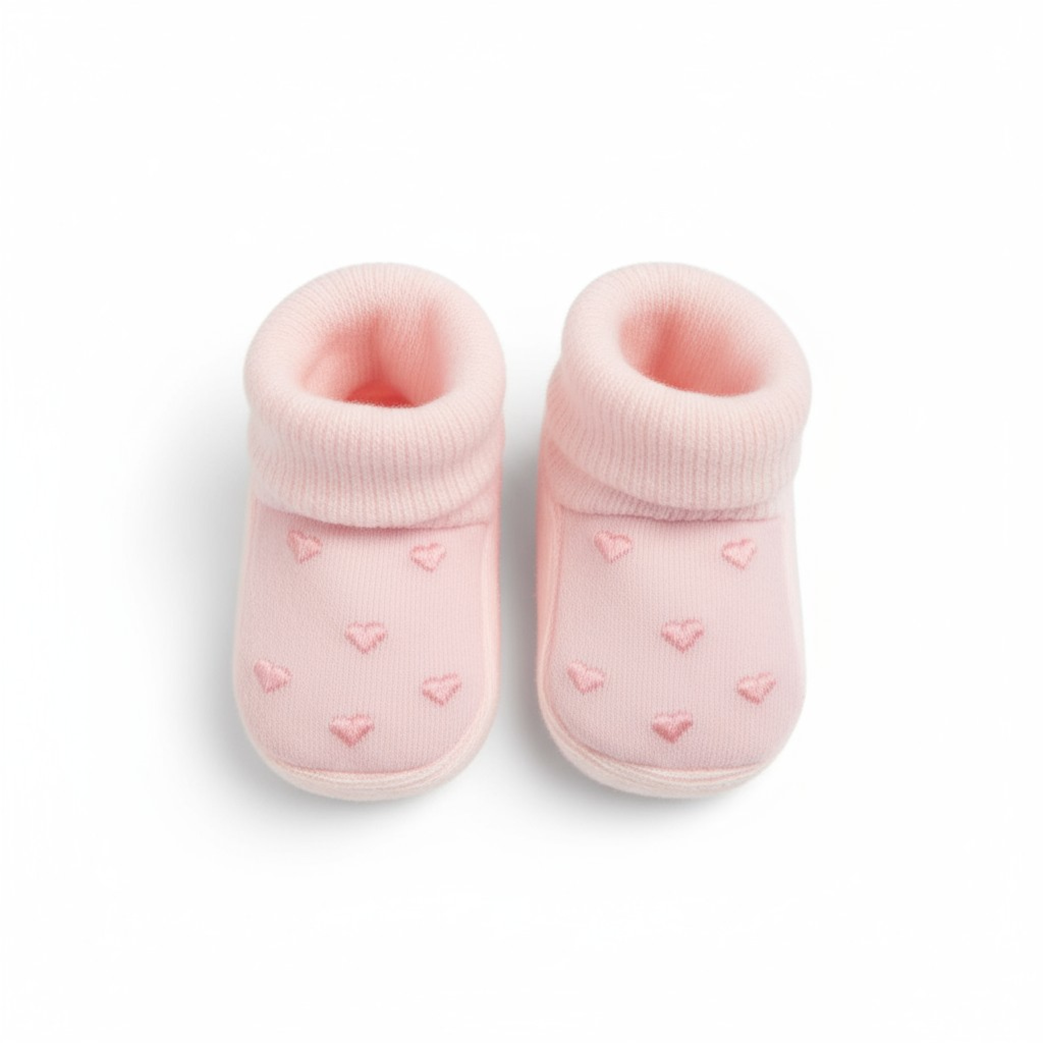 Nursery Time BSS-116-378P 5035320164780 NT116-378P Pink "Heart" Booties