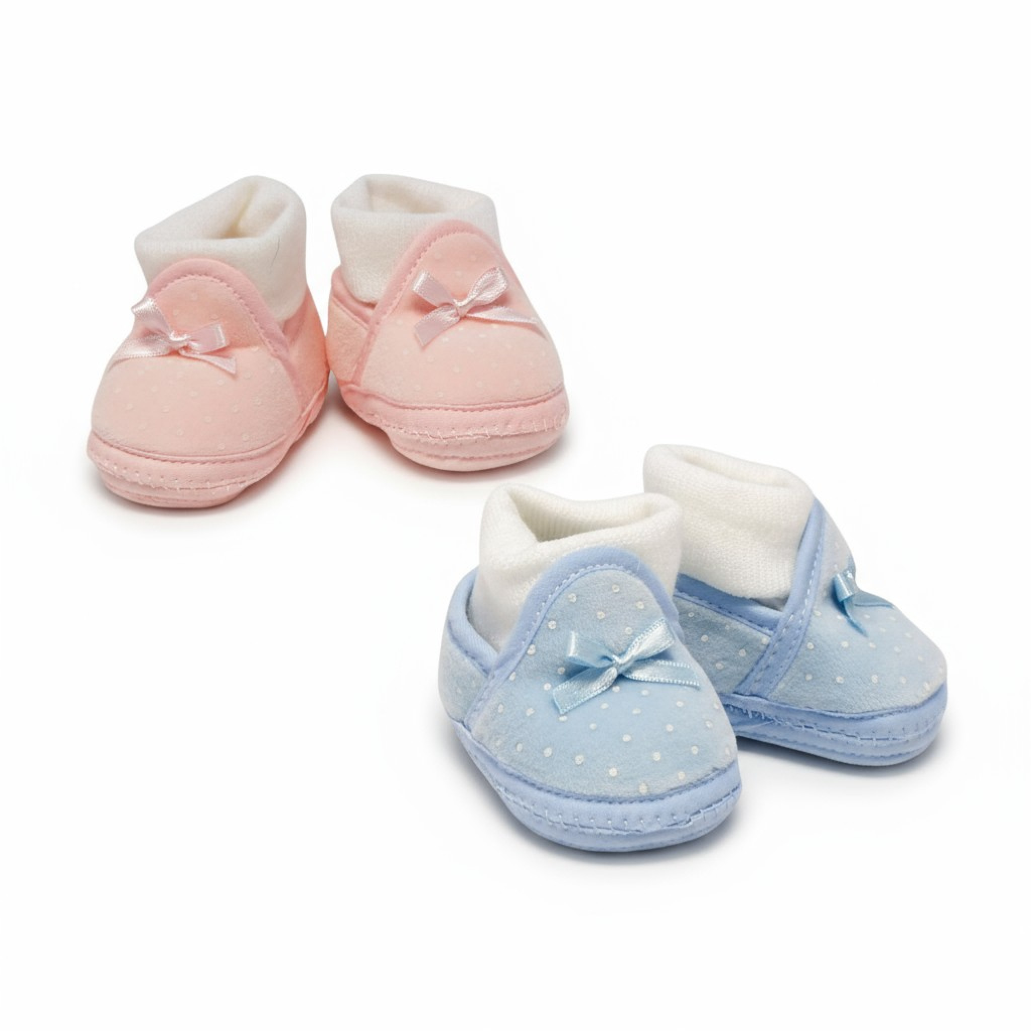 Nursery Time BSS-116-384 Pink = 5035320463841, Sky = 5035320663845 NT116-384PS Booties with Integrated Socks (Choose Colour)