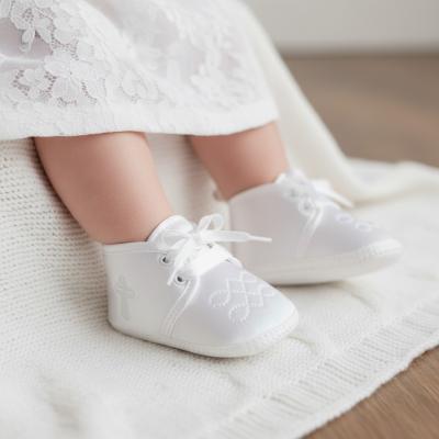 NT116-820-W  White  Christening shoes  (0-18months)