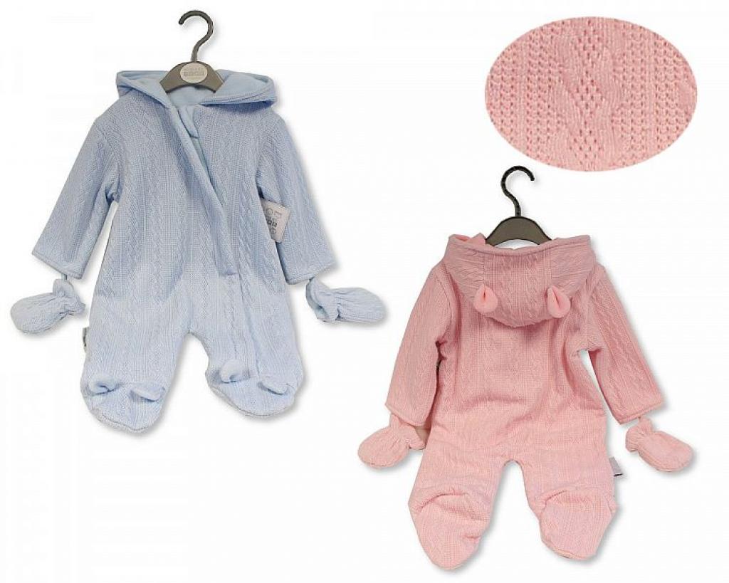 Nursery Time  61113090 NT2020-2475P Pink Pram Suit(NB - 9m)