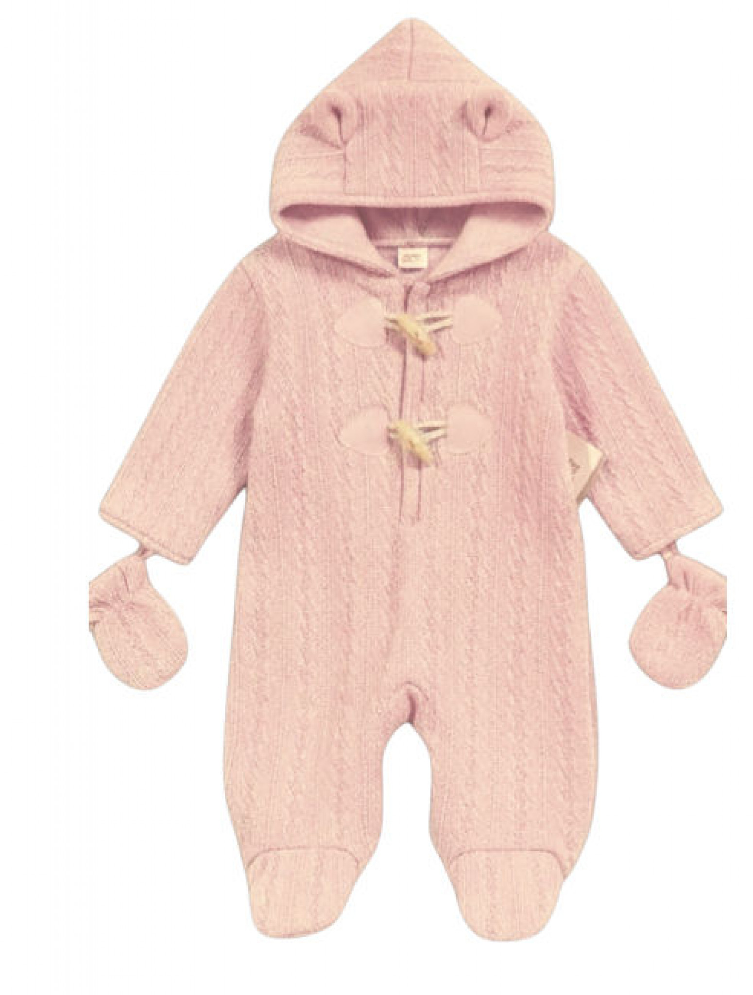 Nursery Time  61113090 NT2020-2476P Pink Pram Suit with toggles(NB - 9m)