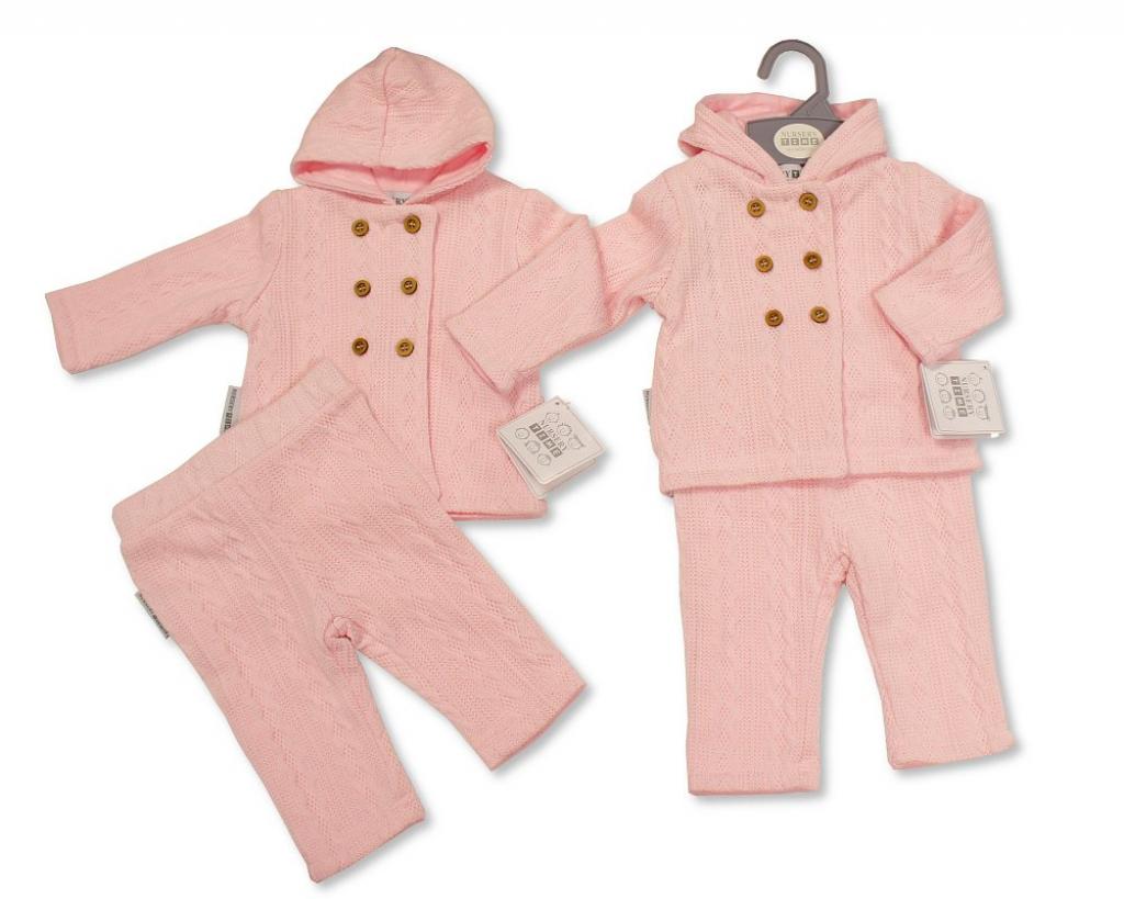 Nursery Time BIS-2020-2524  NT2020-2524 Knitted Two Piece Set (NB-6m)