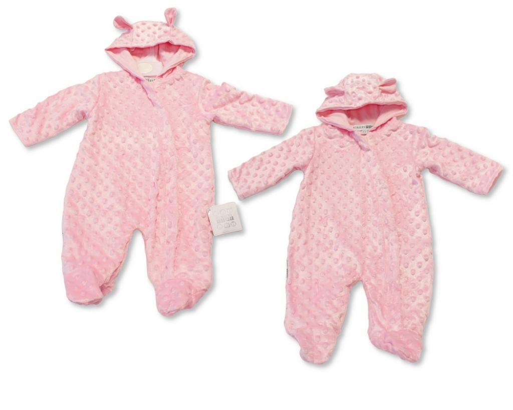 Nursery Time BIS-2020-2609 503532012609 NT2020-2609 Bubble/Popcorn Hooded All in One (NB-9 months)