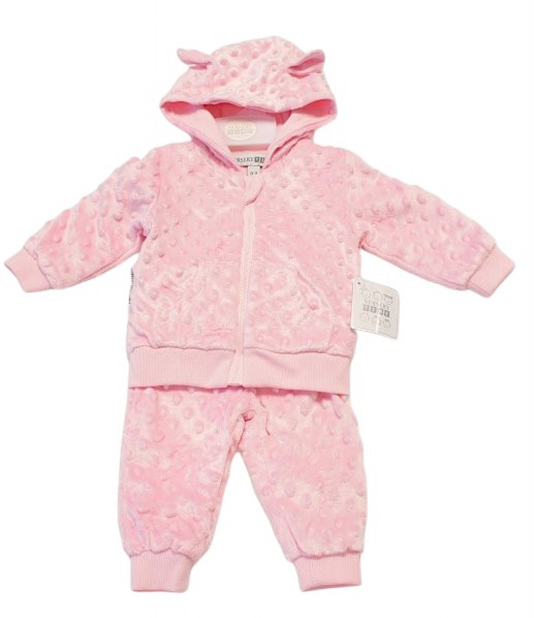 Nursery Time BIS-2020-2610 5035320126108 NT2020-2610P Bubble/Popcorn Two Piece Set (0-9 months)