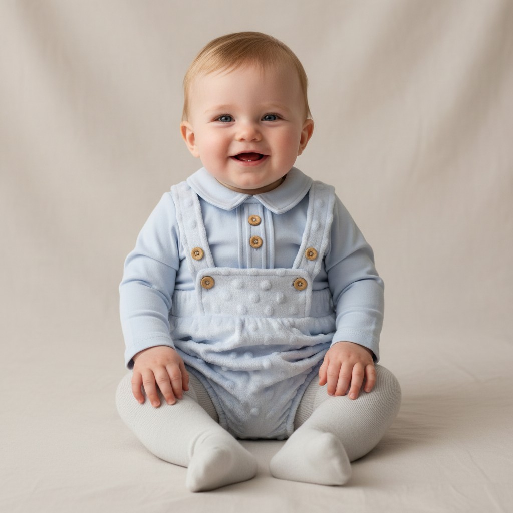 Nursery Time BIS-2020-2611 5035320126111 NT2020-2611-S Lined Short Dungaree & Top (NB-9 months)