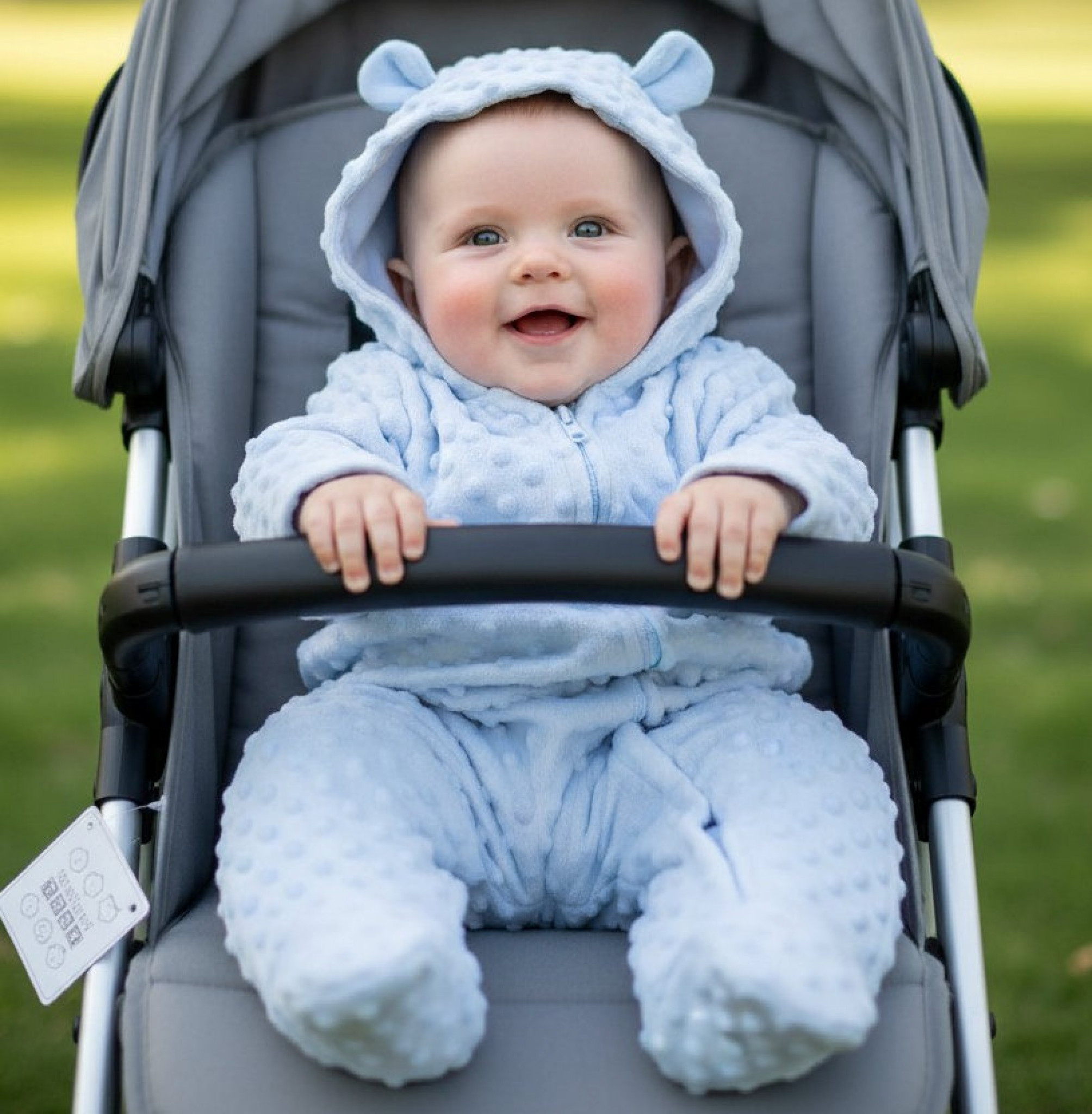 Nursery Time BIS-2020-2614 503532012614 NT2020-2614-S Bubble/Popcorn Hooded All in One (NB-9 months)