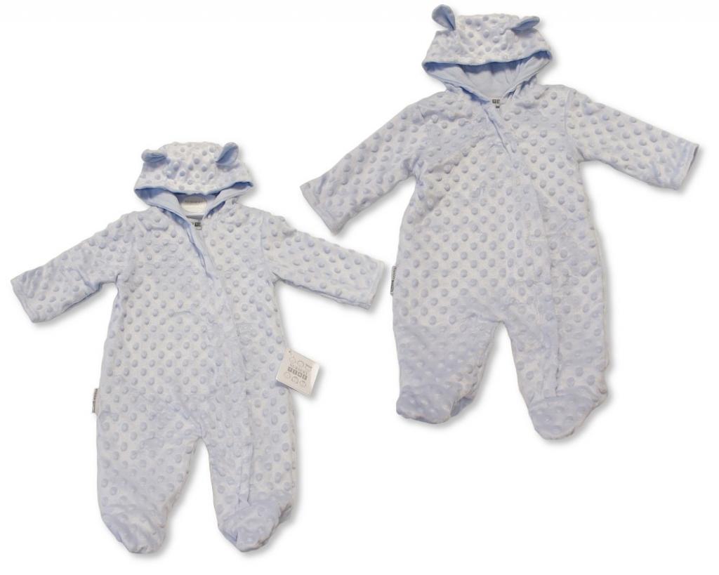 Nursery Time BIS-2020-2614 503532012614 NT2020-2614 Bubble/Popcorn Hooded All in One (NB-9 months)