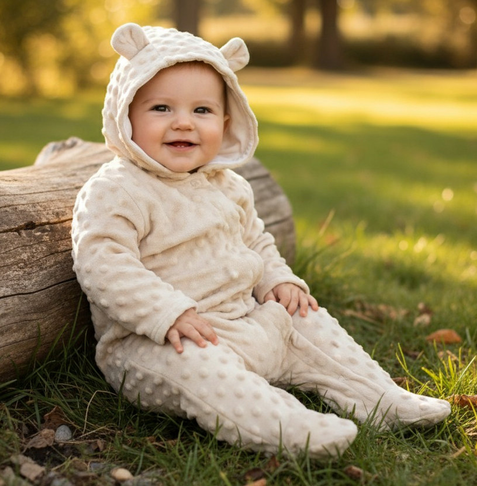 Nursery Time BIS-2020-2619 5035320126197 NT2020-2619-T Bubble/Popcorn Hooded All in One (NB-9 months)