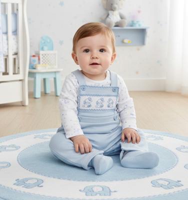 NT2020-2679  Elephant Dungaree and Top  ( Nb - 6 months)