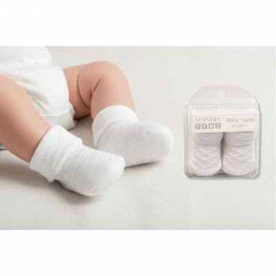 NT2114W  White Diamond Boxed Sock  (00-0)