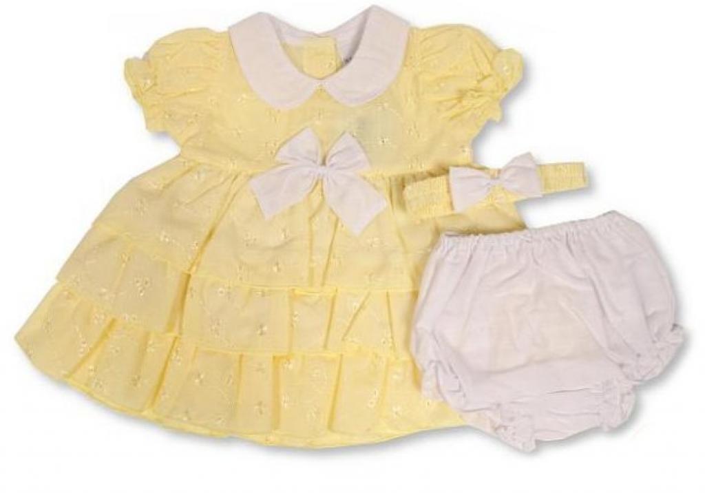 Nursery Time 2120-6103 5035320161037 NT2120-6103y Tiered Dress (Nb-6 months)