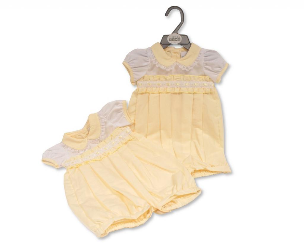 Nursery Time BIS-2120-6155 5035320161556 NT2120-6155 "Lace" Romper (Nb-6 months)